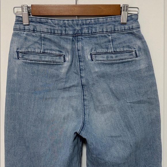 Point Sur J. Crew Women’s Wide Leg Crop Light Blue Denim Jeans size 25 - Picture 7 of 8